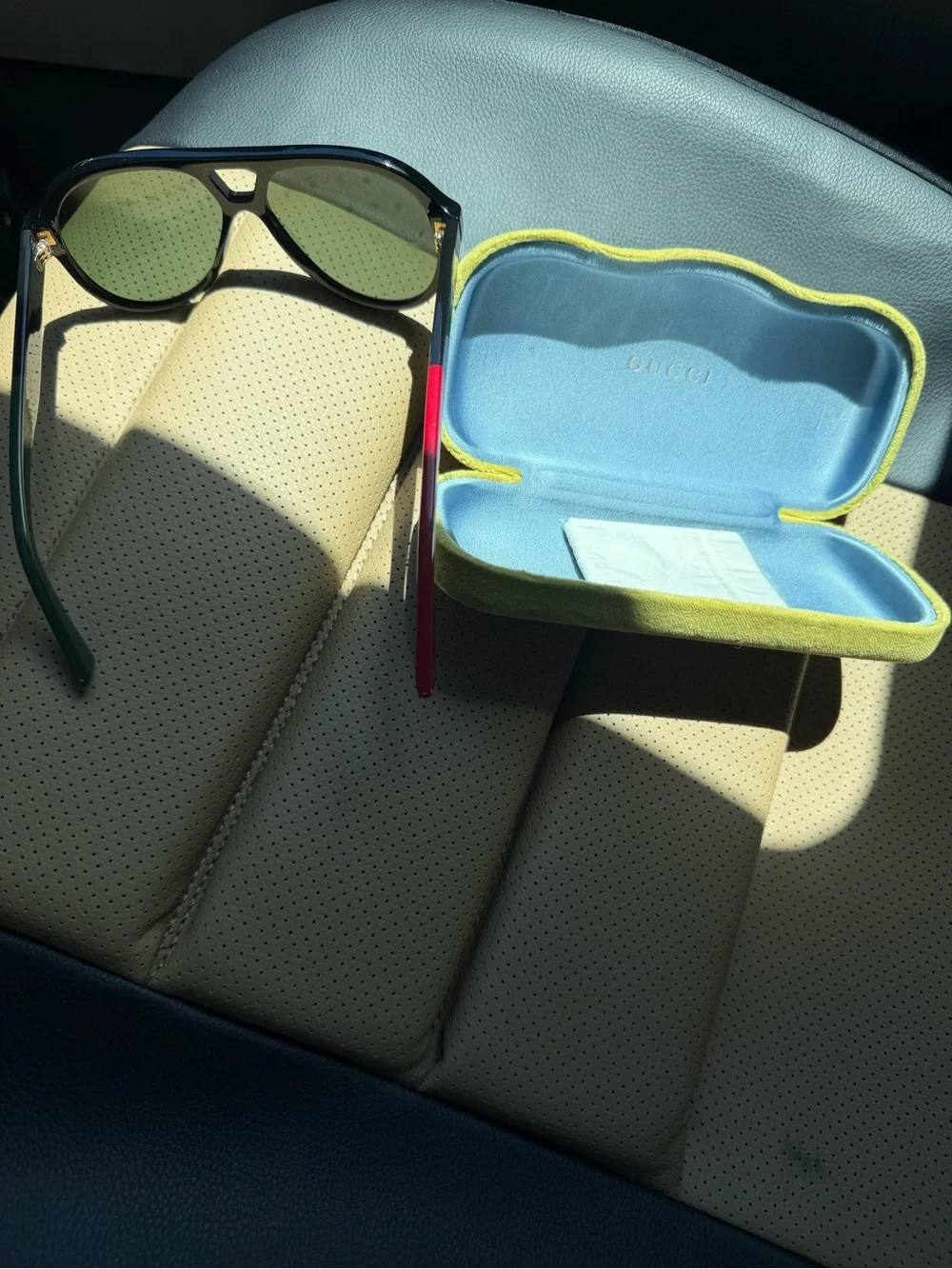Gucci Red Sunglasses Arm 